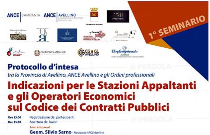La province d’Avellino et la Guardia di Finanza signent le protocole d’accord sur l’approvisionnement en Irpinia avec l’ANCE
