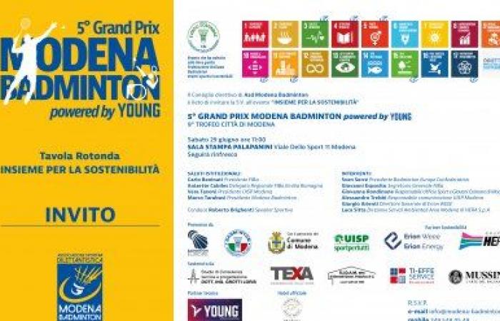 UISP – Modena – Gran Prix Modena Badminton : l’UISP également à la table ronde Hera