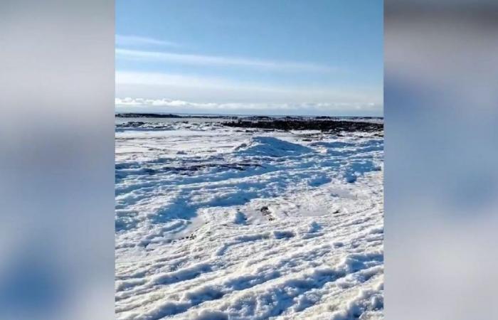 Le froid extrême fait geler la mer en Terre de Feu, la vidéo devient virale