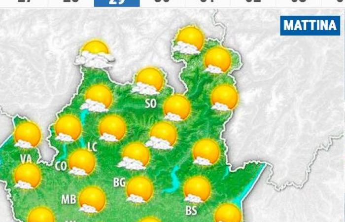 Adieu la pluie, bienvenue la chaleur africaine : les températures culminent à 32°C à Bergame, mais cela ne durera pas longtemps