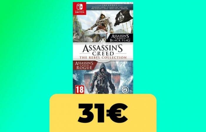 Assassin’s Creed: The Rebel Collection pour Nintendo Switch, deux titres pour le prix d’un sur Amazon Italie