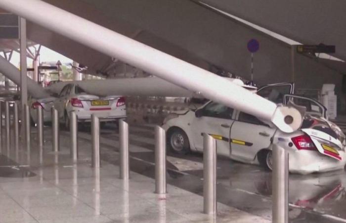 Une partie du toit s’effondre à l’aéroport de New Delhi : un mort