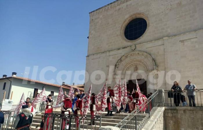 Église de San Pietro a Coppito, L’Aquila célébrant la réouverture