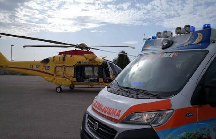 Accident à San Demetrio ne’ Vestini, homme âgé hospitalisé avec une ambulance aérienne