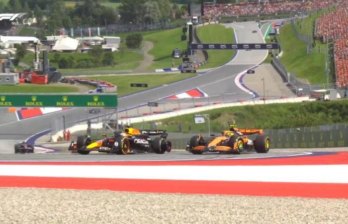 F1, chaos en Autriche : Verstappen élimine Norris, Russell gagne. Sainz 3ème, Leclerc seulement 11ème