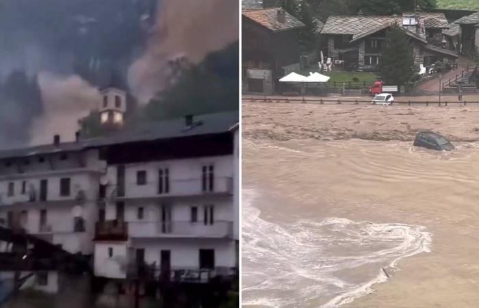 Inondations, glissements de terrain et coulées de boue : le mauvais temps frappe le Piémont et la Vallée d’Aoste