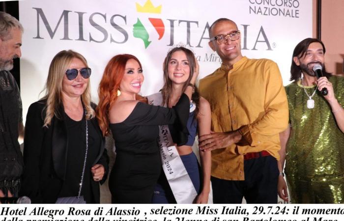 Sélections ligures pour Miss Italie : Sara Simonetta de San Bartolomeo al Mare, 21 ans, gagne