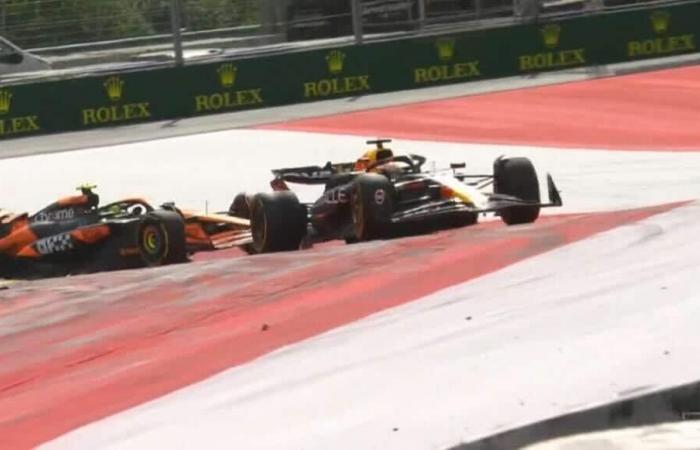 choc entre Verstappen et Norris, Ferrari sur le podium avec Sainz