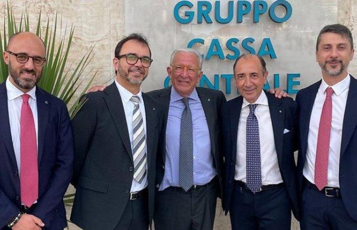 Les dirigeants de Bcc Monte Pruno à Palerme pour l’inauguration du nouveau siège de Sicilbanca