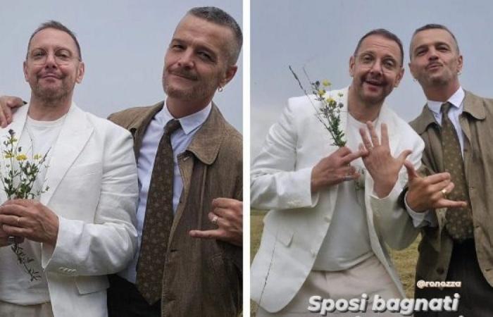 Danilo Bertazzi s’est marié, les photos avec son mari Roberto Nozza : “L’amour c’est l’amour”