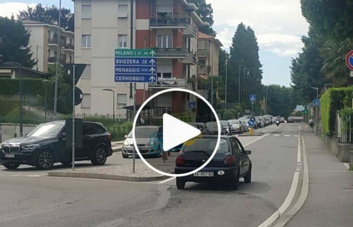 Le premier jour du chantier via Borgovico à Côme : toutes les images, trois points critiques pour la circulation