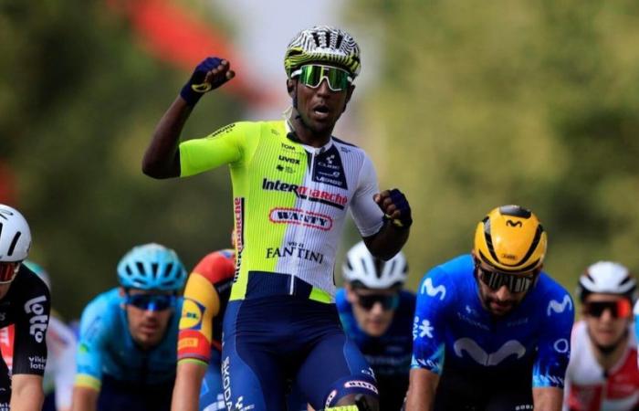 Girmay remporte la 3ème étape, Carapaz nouveau maillot jaune