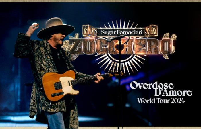 Zucchero, concert à Pescara en juillet : tournée Overdose d’Amore 2024