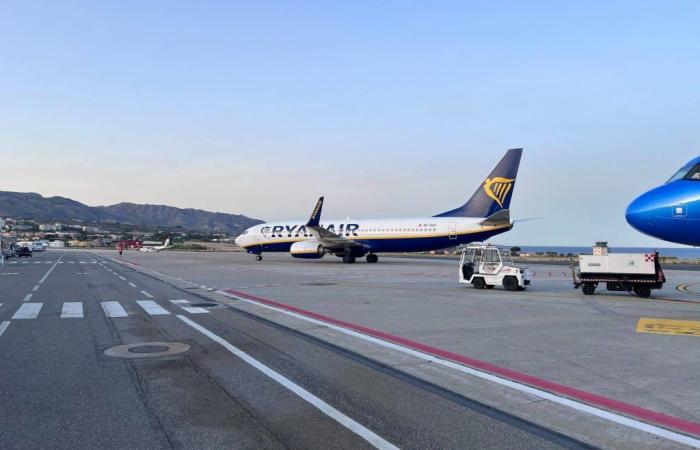 Aéroport de Reggio de Calabre, les premières données de Ryanair sont extraordinaires
