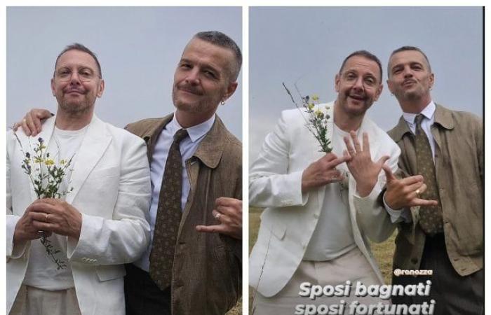 Danilo Bertazzi s’est marié, les photos avec son mari Roberto Nozza : “L’amour c’est l’amour”