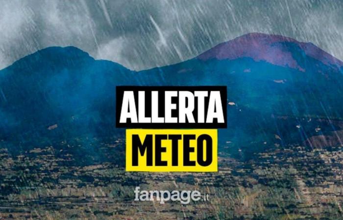 Alerte météo en Campanie, fortes pluies de 10h à 22h demain mardi 2 juillet