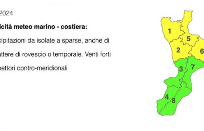 Intempéries, alerte jaune dans une partie de la Calabre entre les provinces de Cosenza et Crotone