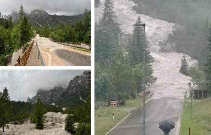 Montagne, gigantesque glissement de terrain sur la route Passo Duran dans le Val di Zoldo : « Le même qu’il y a un an mais 4 fois plus grand »