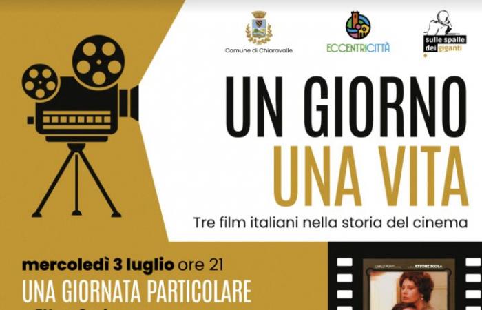 « Un giorno, una vita », le nouveau festival de cinéma organisé par Roberto Ferretti à partir du 3 juillet à Chiaravalle. Programme complet
