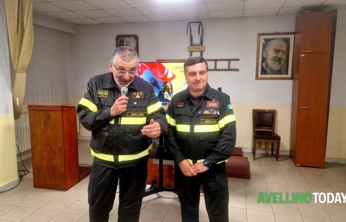 Pellegrino Iandolo, chef des pompiers d’Avellino, prend sa retraite