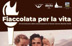 Pavie, samedi 27 avril la « Procession aux flambeaux pour la vie » en mémoire de Santa Gianna Beretta Molla