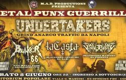 Metal Punx Guerrilla : à Cosenza avec UNDERTAKERS, BUNKER 66, LaCASTA et STRIKE AVENUE