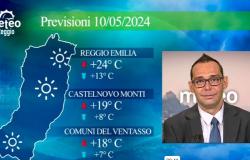 Reggio Emilia, les prévisions météo pour vendredi 10 mai 2024 Reggionline -Telereggio – Dernières nouvelles Reggio Emilia |