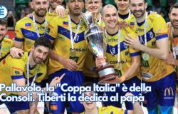 Le volley-ball, la “Coupe d’Italie”, appartient à Consoli. Tiberti le dédie à son père