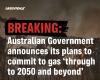 L’Australie extraira du gaz même après 2050. Les engagements climatiques menacés