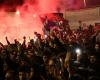 La Fiorentina célébrée par les supporters au retour de Bruges pour la finale de Conférence