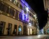 Florence, le Palazzo Pegaso s’illumine en bleu pour la Journée de l’Europe