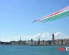 Bari, ce matin le survol de la Frecce Tricolori au-dessus de la ville