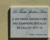 Lazio, la plaque des champions italiens 74 dévoilée à Tor Di Quinto : photos et vidéos
