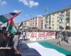La manifestation Turin pour Gaza à la Foire du livre de Turin