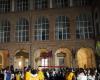 Quatre cents habitants en fête dans la cour du Palais Candiotti