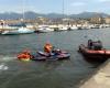 Surveillance à Lecciona : Pompiers en mer et Protection Civile sur la plage
