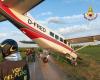 Atterrissage d’urgence à Reggio Emilia, l’avion se retrouve dans des champs