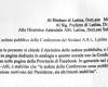 Latina / “Rétablissement des séances publiques de la Conférence des Maires de l’ASL”, la lettre