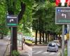 Places de parking via Gilardelli à Legnano : trois nouveaux panneaux pour indiquer les places libres en temps réel