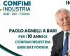 A Bari le président de Confimi Industria Paolo Agnelli pour dix ans de présence dans la région