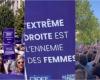 “L’extrême droite est l’ennemie des femmes.” Des associations féministes défilent à travers la France contre le parti de Marine Le Pen