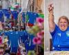 Le vieux Bari devient bleu pour les Championnats d’Europe : des maillots accrochés dans les ruelles et les boucles d’oreilles de Nunzia pour l’initiative Adidas