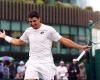 Musetti au 2e tour à Wimbledon : bat Lestienne 4-6, 7-6, 6-2, 6-2